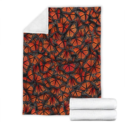 Pattern Monarch Butterfly Fleece Blanket For Butterfly Lover
