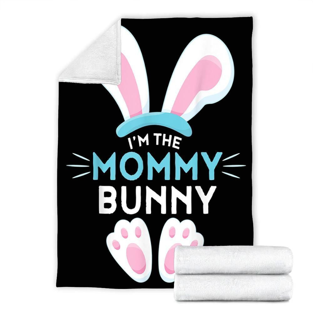 Fleece Blanket I'm The Mommy Bunny Gift For Mom
