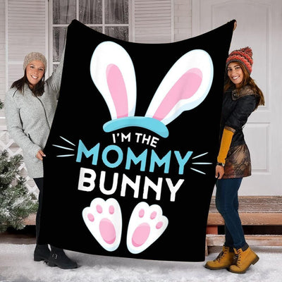 Fleece Blanket I'm The Mommy Bunny Gift For Mom