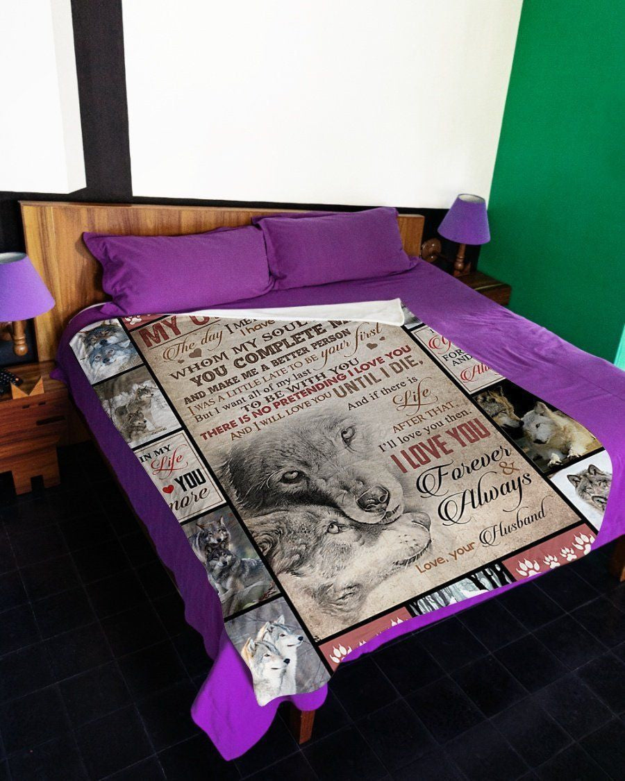 I Love You Forever And Always To My Only Love Fleece Blanket