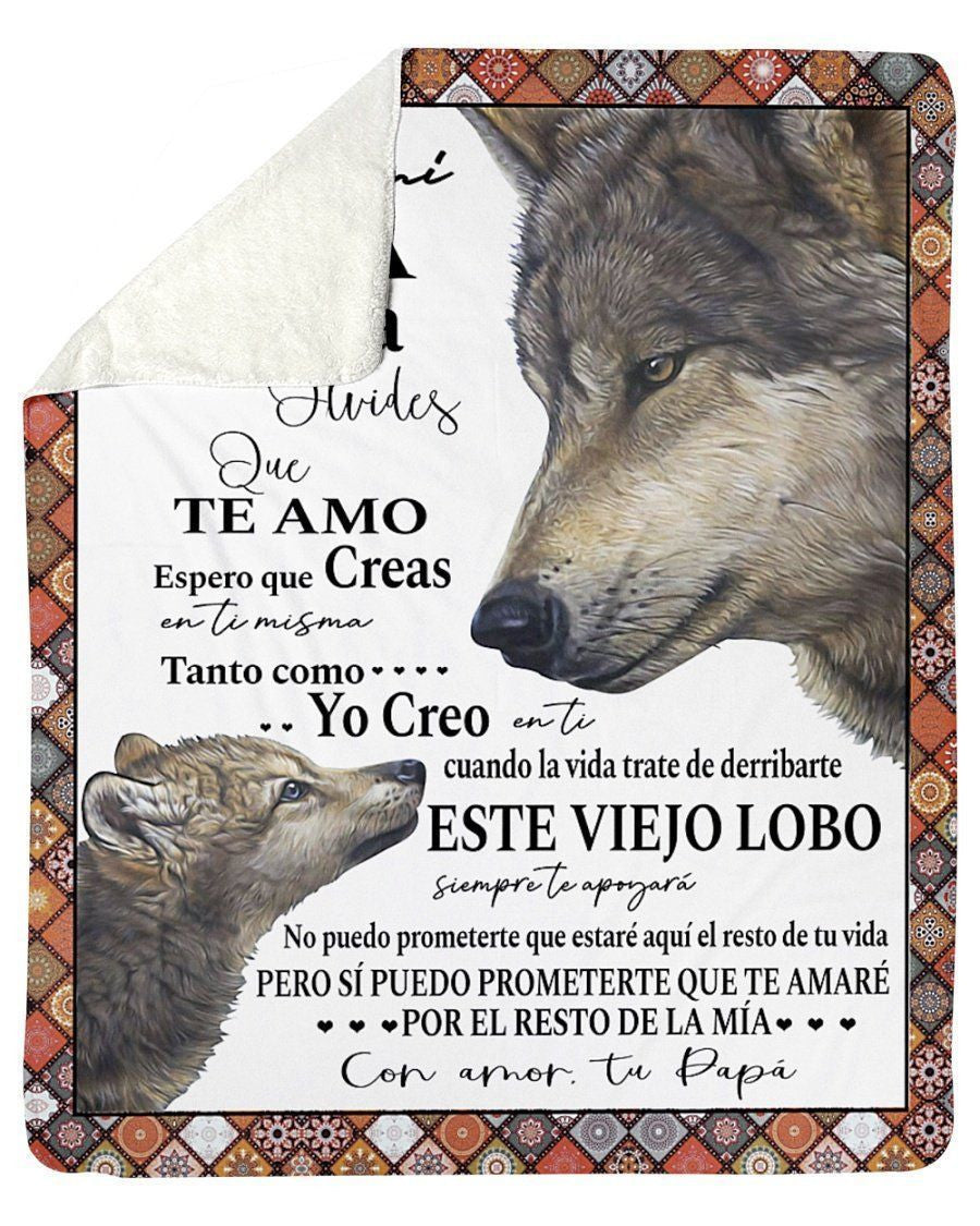 Para Mi Hija Nunca Fleece Blanket