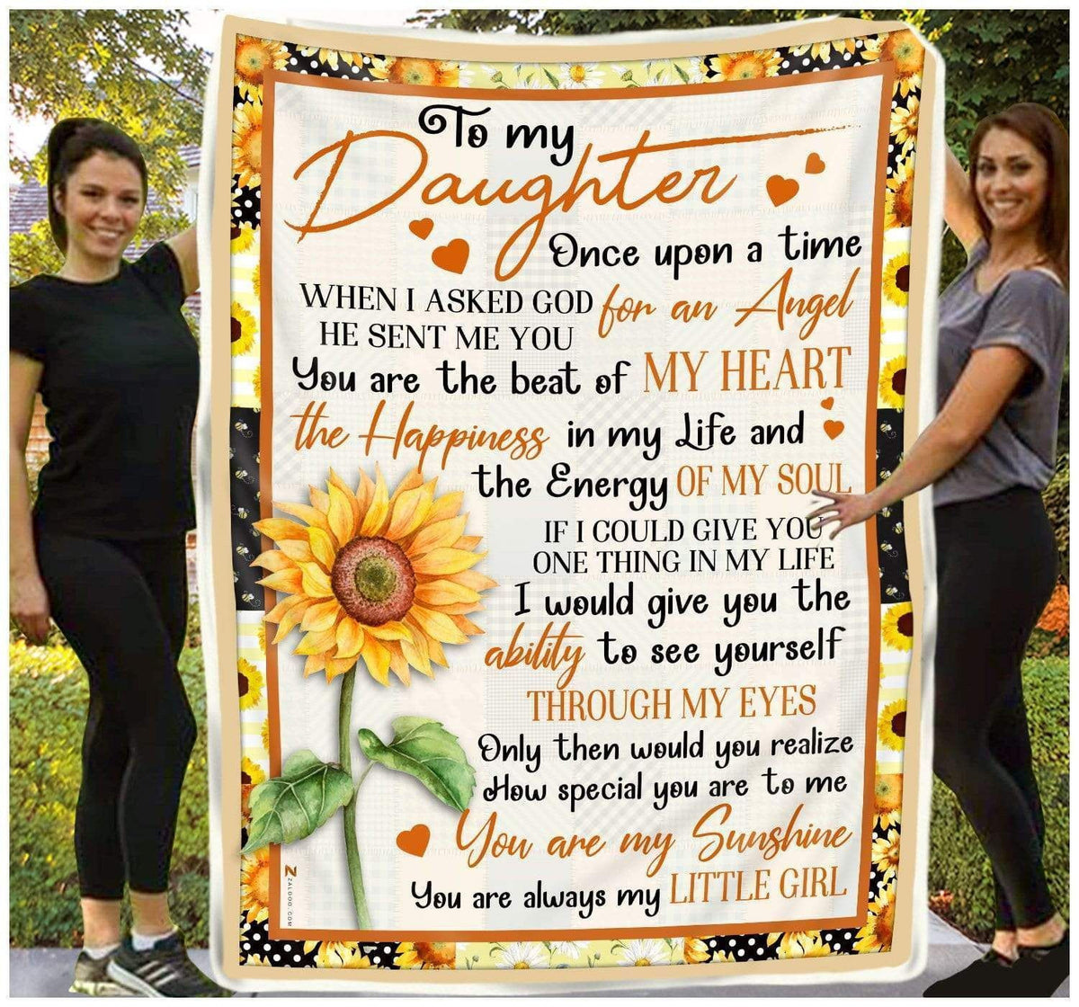 Blanket Gift For Daughter You Are My Sunshine