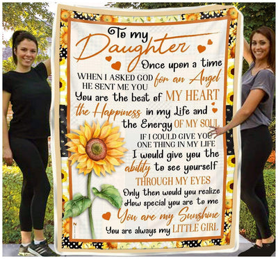 Blanket Gift For Daughter You Are My Sunshine