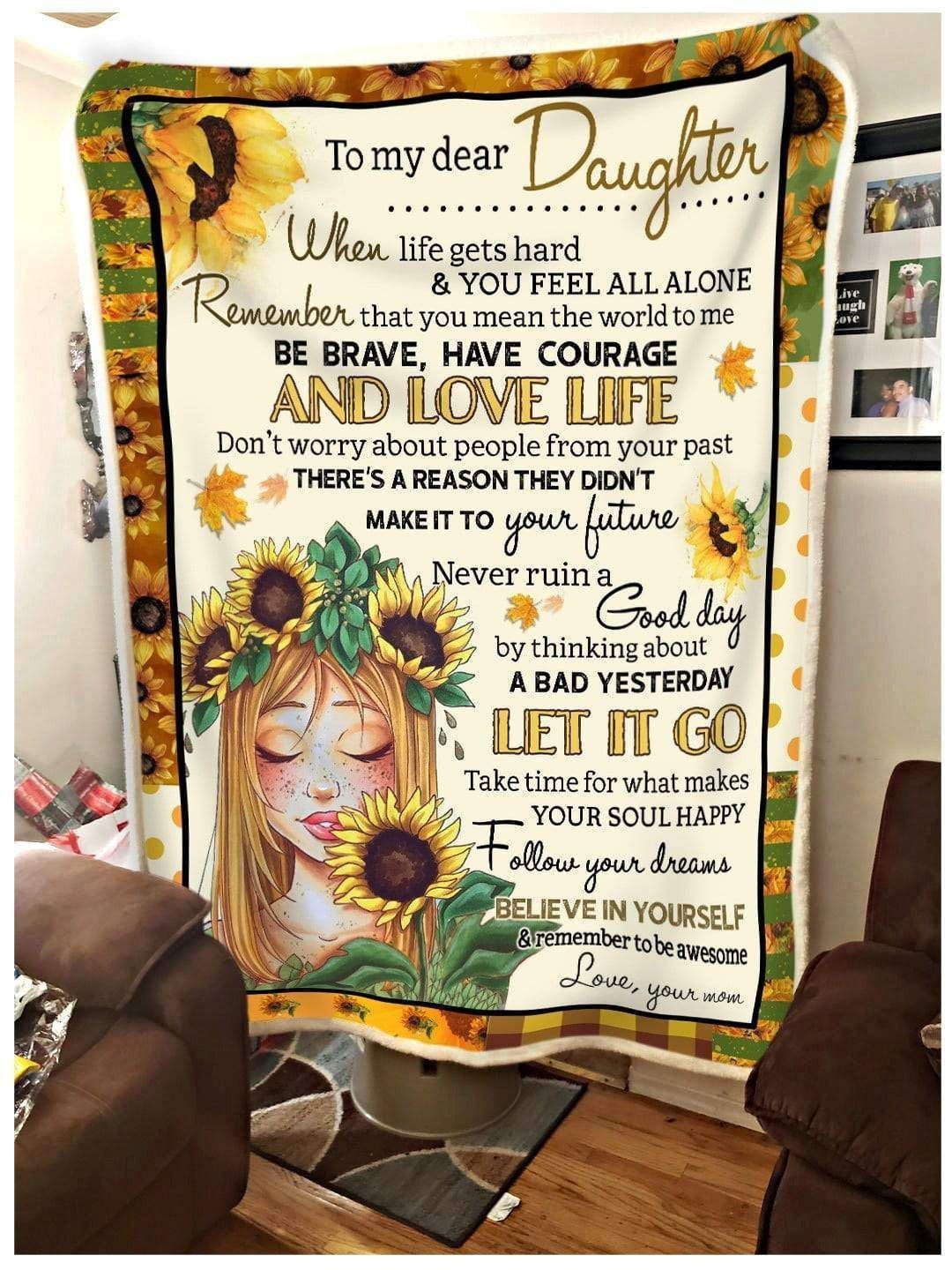 Hippie Blanket Gift For Daughter Believe In Yourself