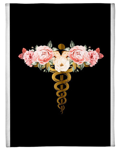 Veterinary Symbol Special Simple Custom Design Fleece Blanket