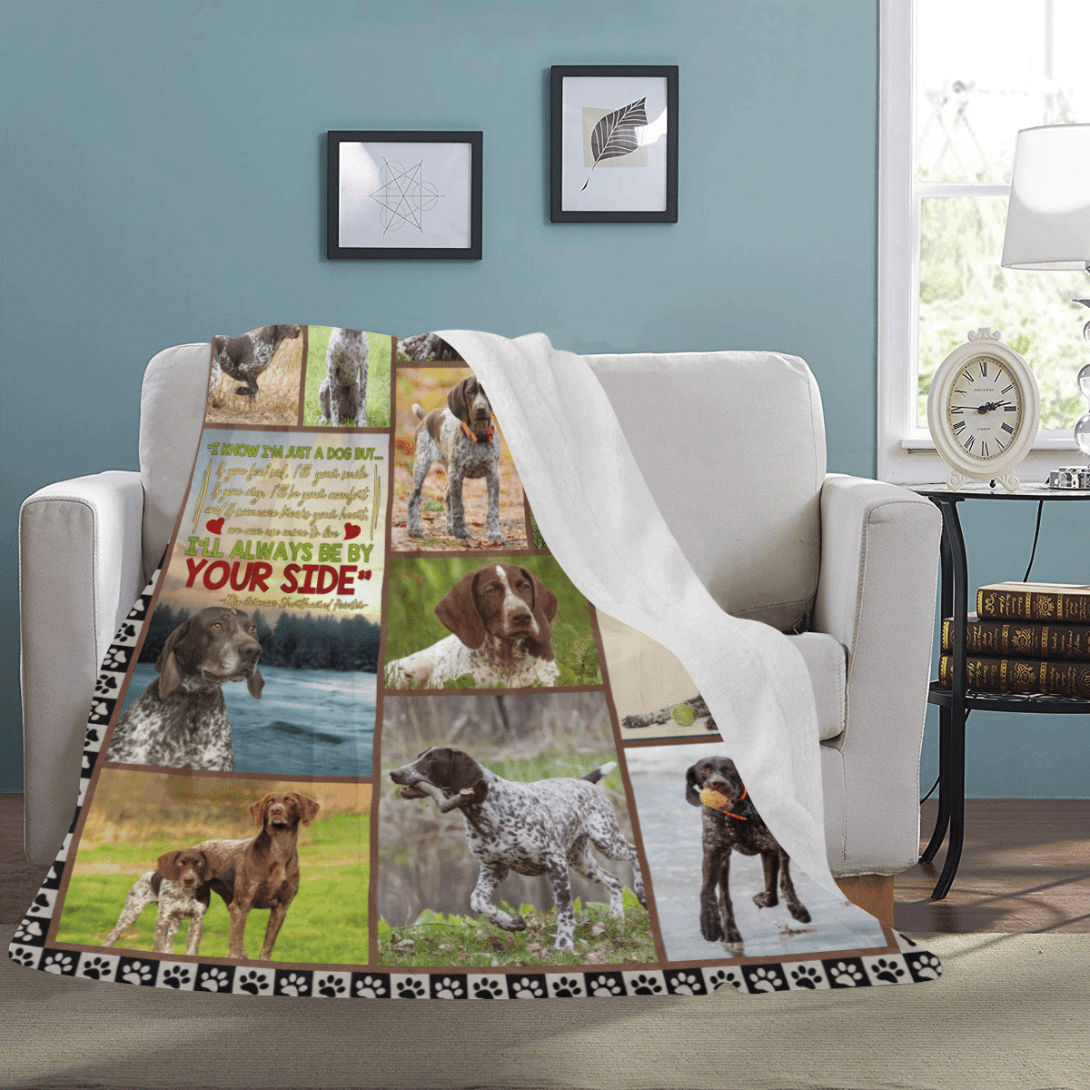 German Shorthaired Pointer I Know I'm Just A Dog Fleece Blanket
