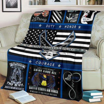 United States Air Force Blanket Giving People