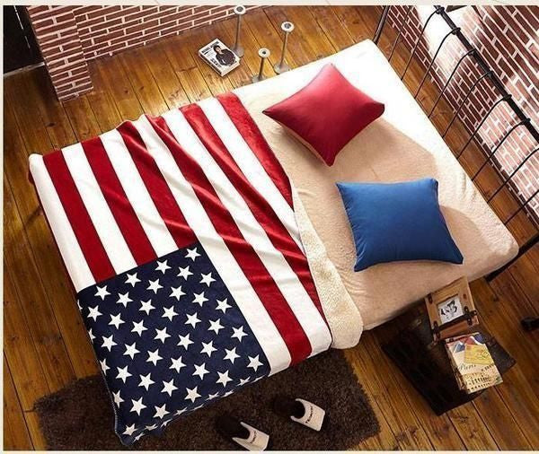 American Flag United States Blanket