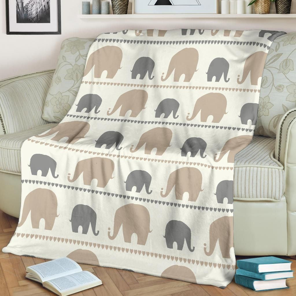 Tribal Elephant Cute Soft Fleece Blanket