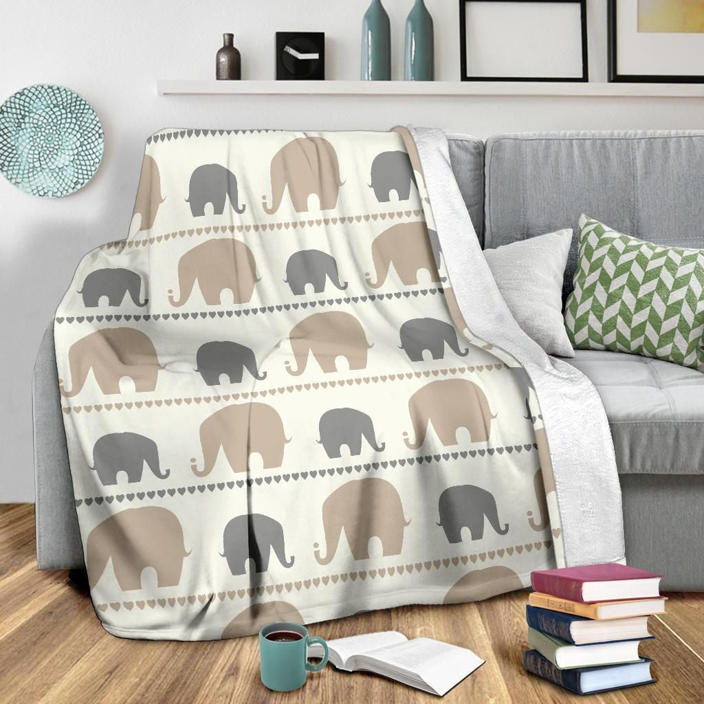 Tribal Elephant Cute Soft Fleece Blanket