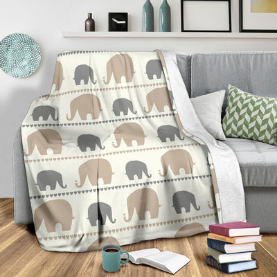 Tribal Elephant Cute Soft Fleece Blanket
