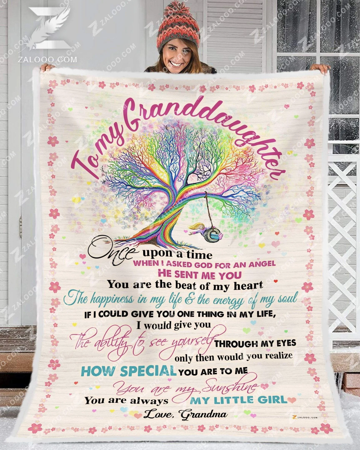 Grandma Gift For Granddaughter You Are Always My Little Girl Blanket