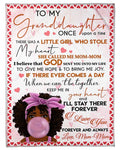 Mom-mom Gift To Granddaughter I'll Stay There Forever Fleece Blanket Fleece Blanket