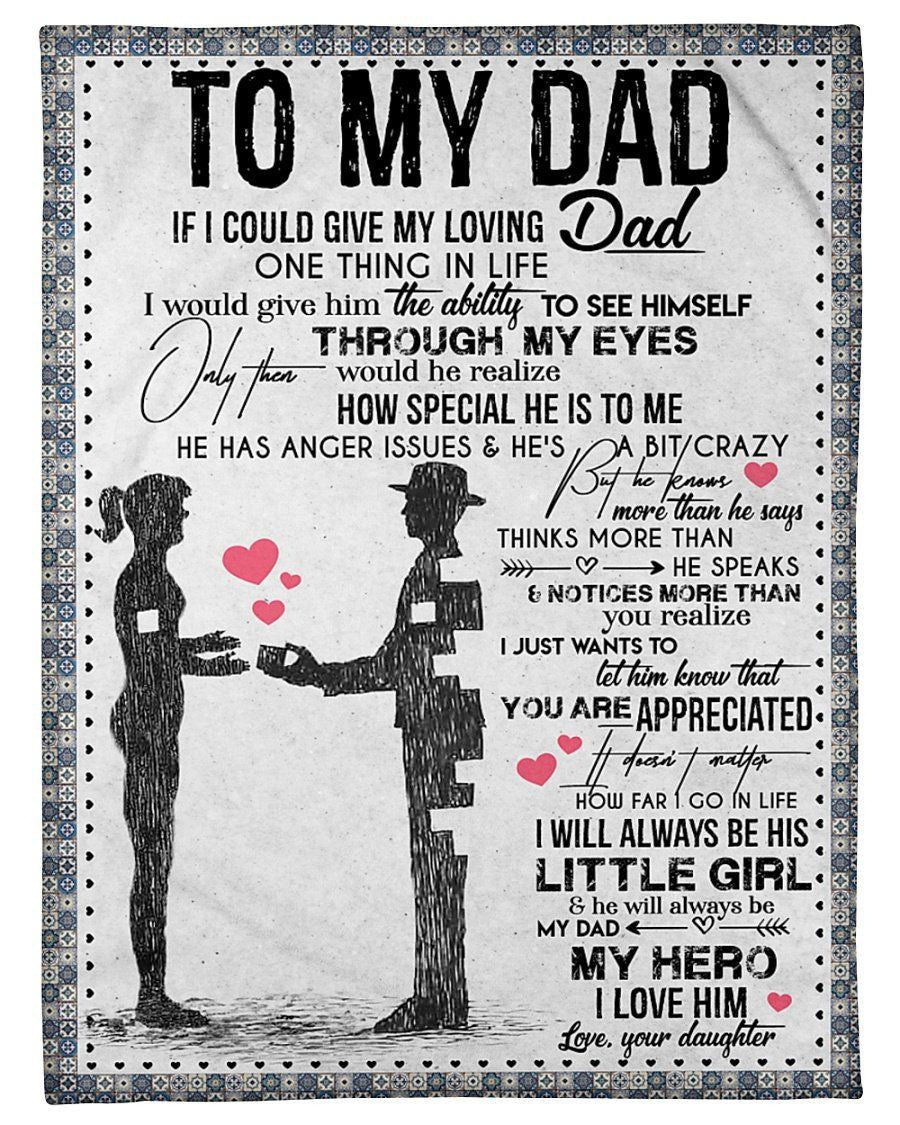 How Special He Is To Me Blanket Giving Dad Fleece Blanket