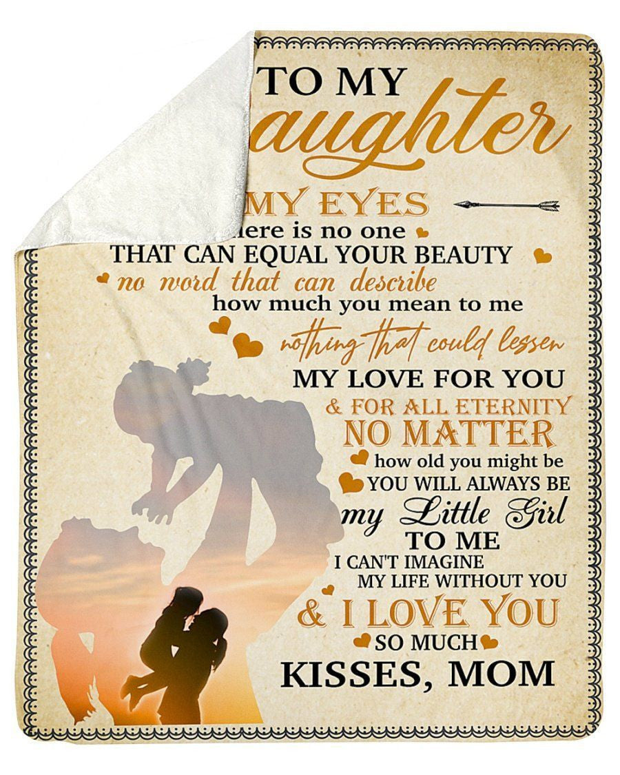To My Daughteri Can't Imagine My Life Without You Sherpa Blanket