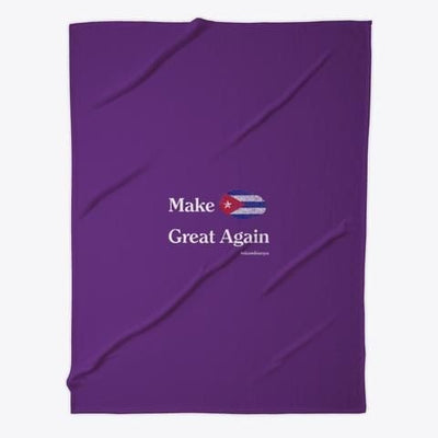 Make Cuba Great Again Custom Design Fleece Blanket