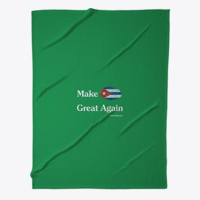 Make Cuba Great Again Custom Design Fleece Blanket