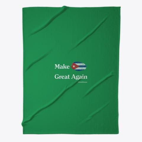 Make Cuba Great Again Custom Design Fleece Blanket
