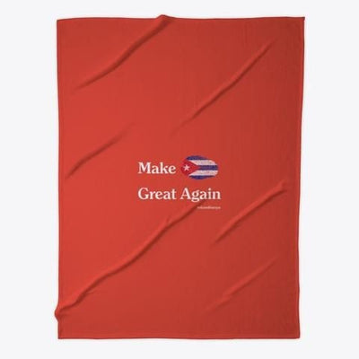 Make Cuba Great Again Custom Design Fleece Blanket