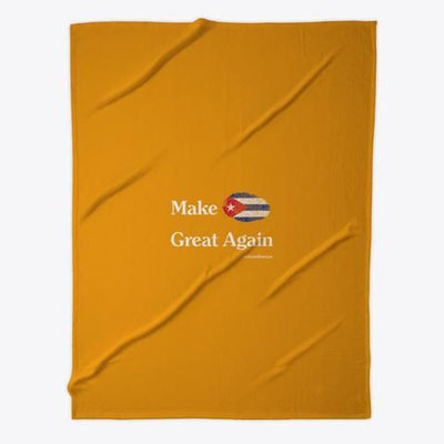 Make Cuba Great Again Custom Design Fleece Blanket
