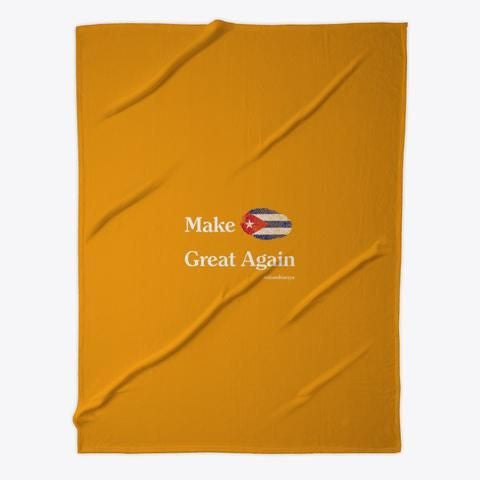 Make Cuba Great Again Custom Design Fleece Blanket