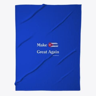 Make Cuba Great Again Custom Design Fleece Blanket