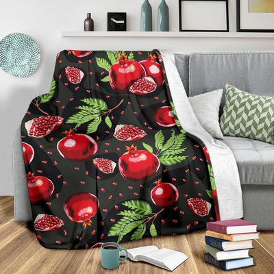 Love Fruit Pomegranate Pattern Print Design Fleece Blanket
