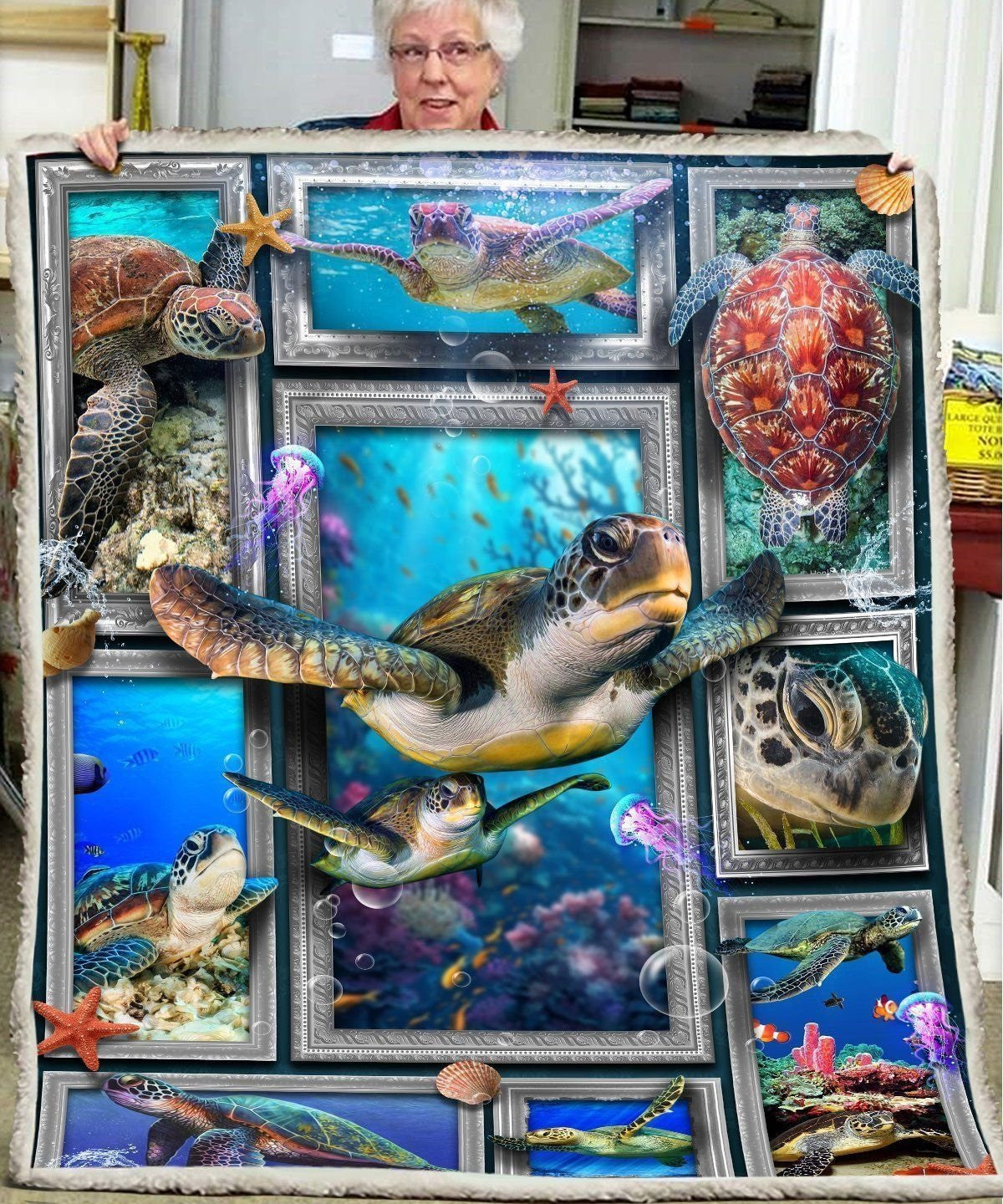 3d Huge Sea Turtle Blanket