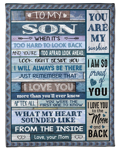 Mom Gift For Son With Meaningful Message I'll Always Be There Fleece Blanket