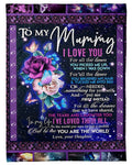 Lovely Message From Daughter Meaningful Gifts For Mummy Fleece Blanket