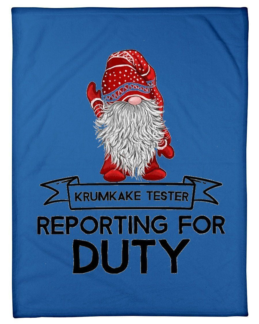 Krumkake Tester Reporting For Duty Fleece Blanket