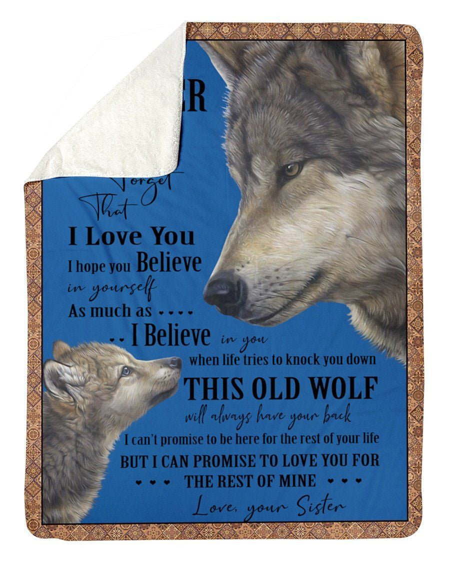 Gift For Brother From Sister Fleece Blanket