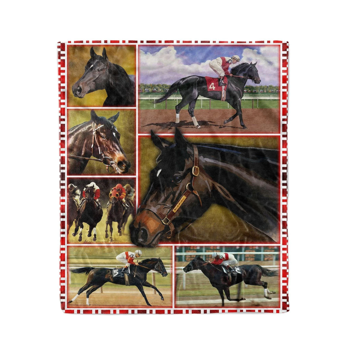 Pemola Ruffian Horse Fleece Blanket Gift For Boy