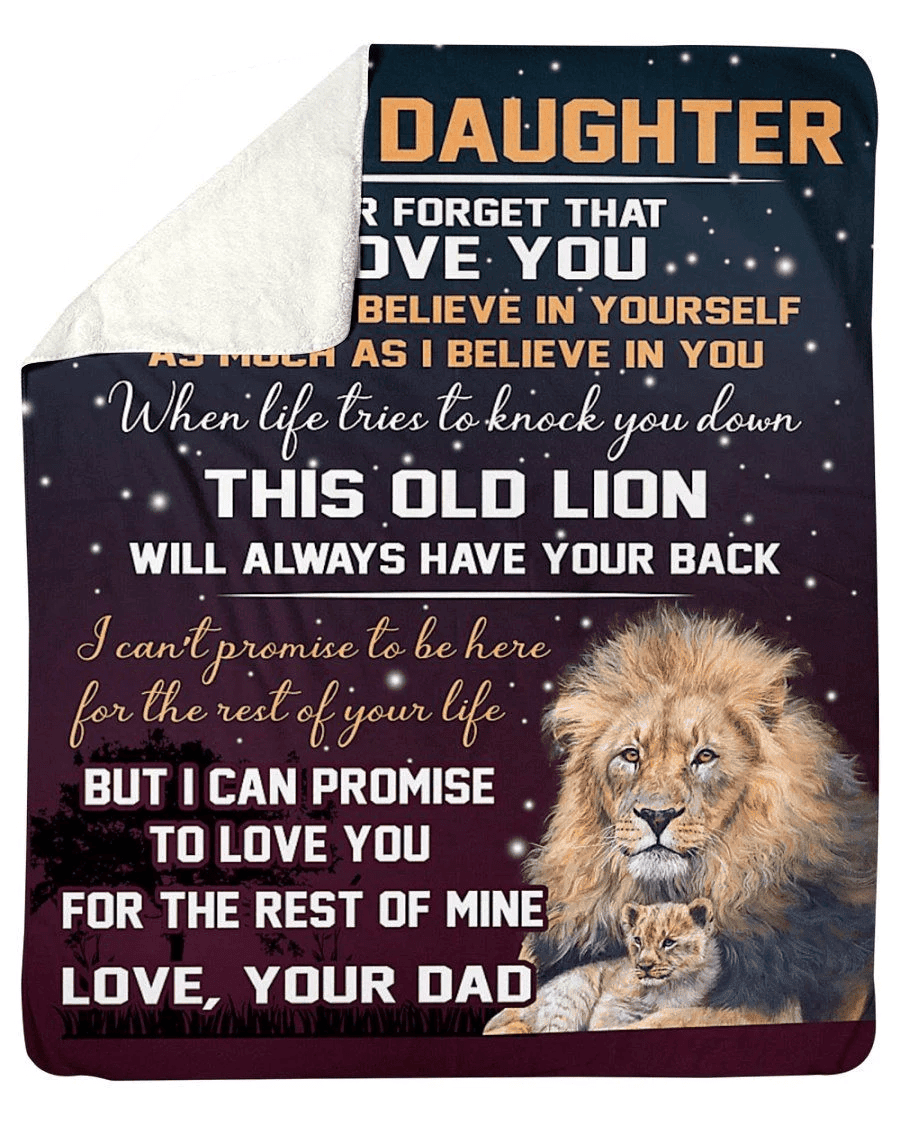 To Daughter Never Forget That I Love You So Much Fleece Blanket Sherpa Blanket
