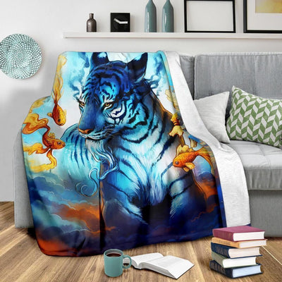 Amazing Gift Idealegendary White Tiger Fleece Blanket