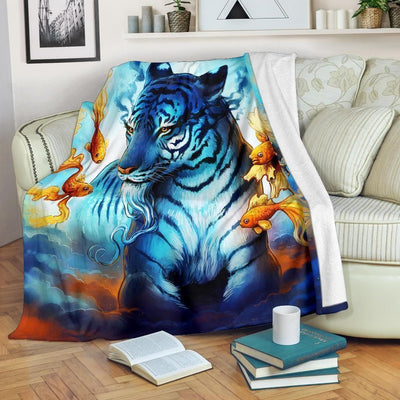 Amazing Gift Idealegendary White Tiger Fleece Blanket