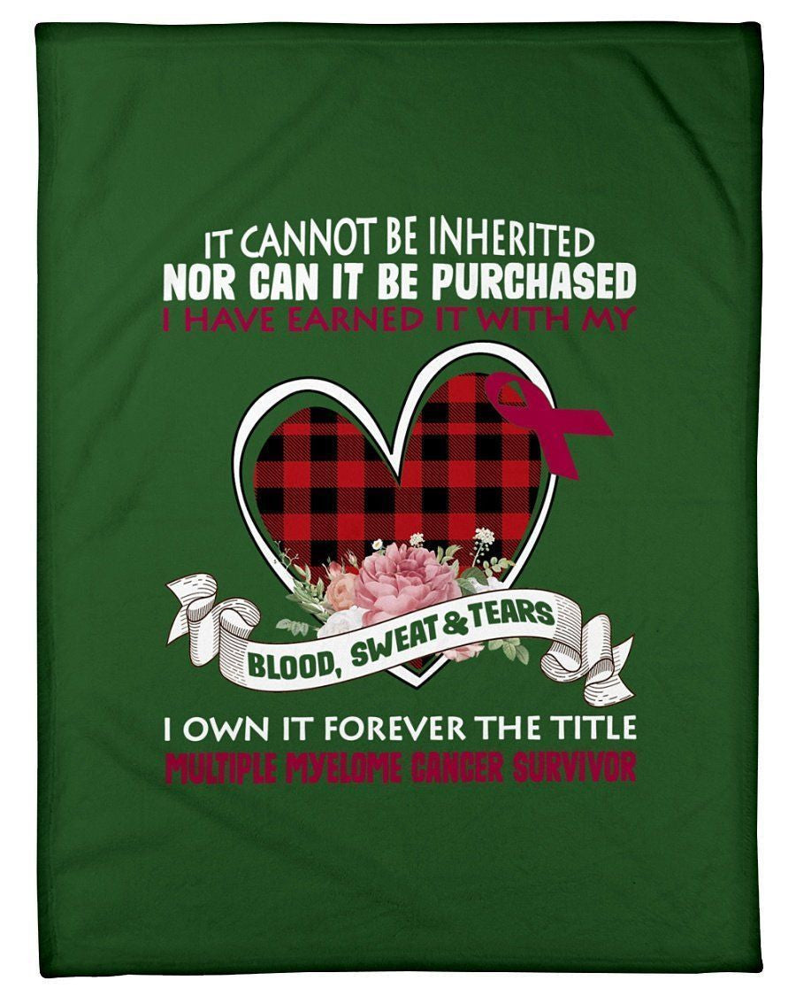 It Cannot Be Inherted Nor Can It Be Purchased Gifts Fleece Blanket