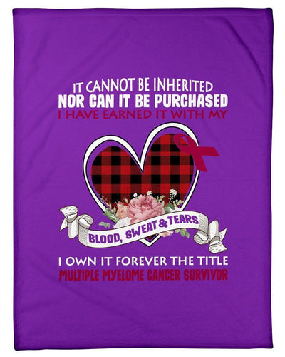 It Cannot Be Inherted Nor Can It Be Purchased Gifts Fleece Blanket