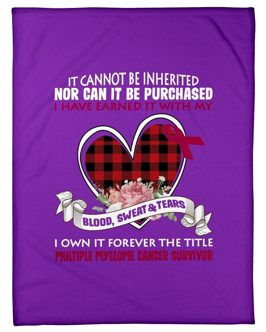 It Cannot Be Inherted Nor Can It Be Purchased Gifts Fleece Blanket