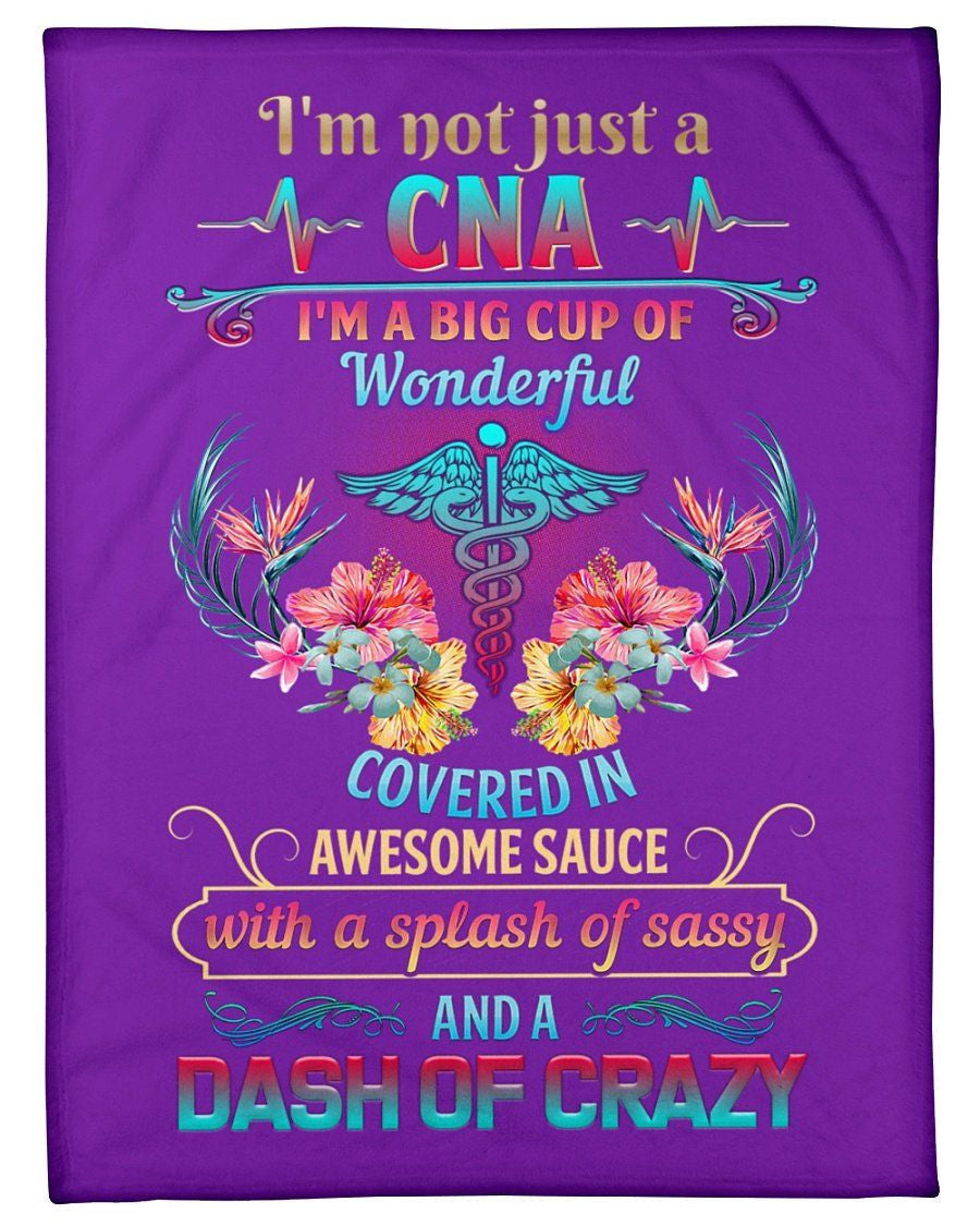Wonderful Cna Quote Fleece Blanket