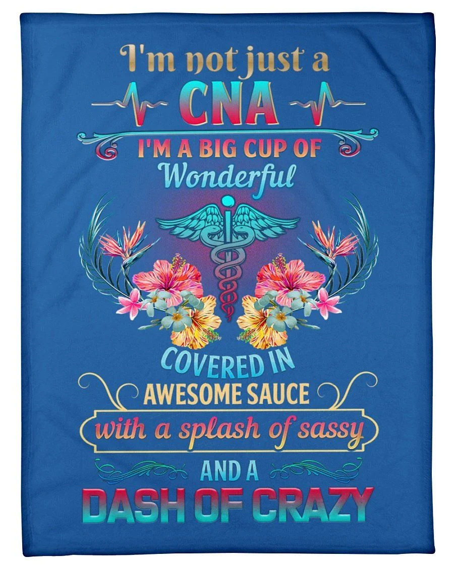 Wonderful Cna Quote Fleece Blanket