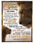 I'll Always Be Your Little Girl Giving Dad Blanket Fleece Blanket