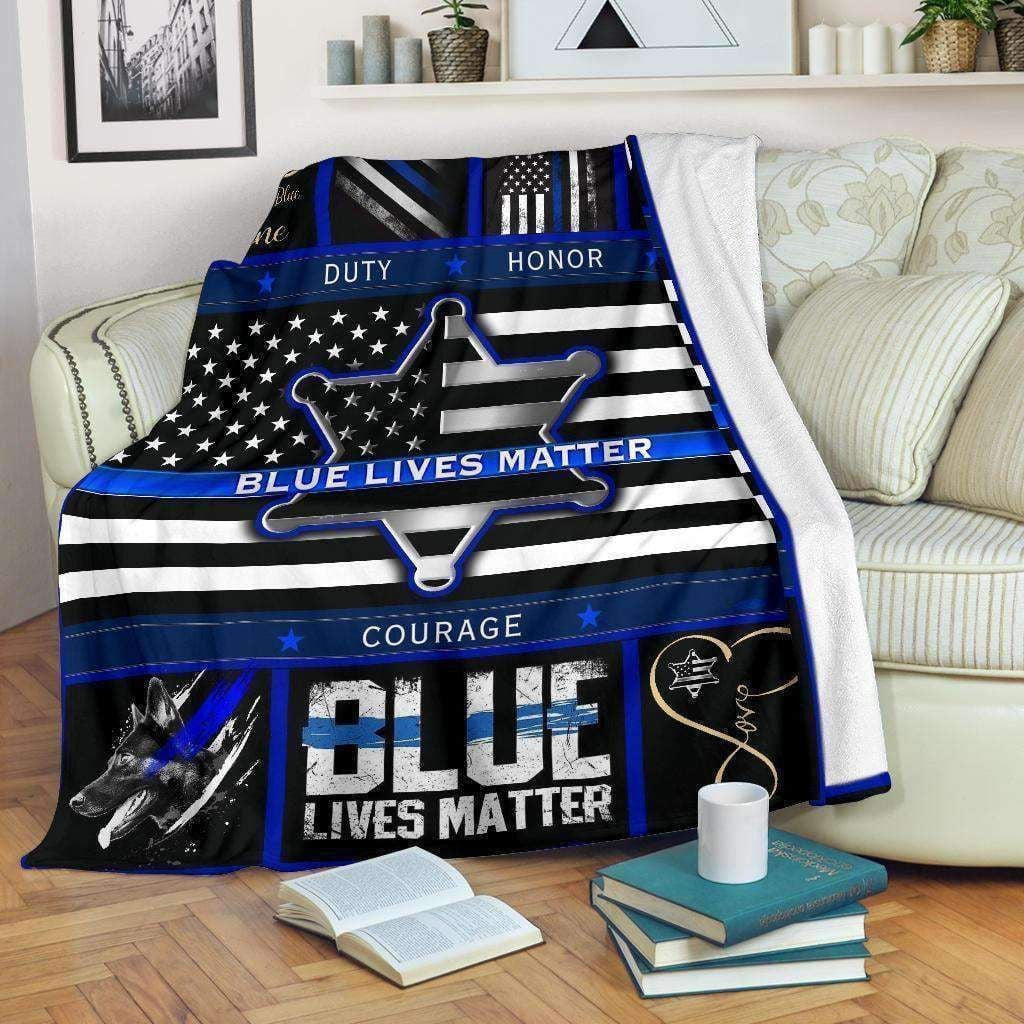 Sheriff Blanket Blue Lives Matter Gift For People
