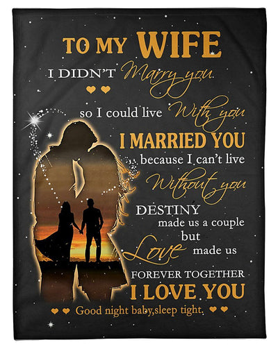 Gift For My Wife Anniversary Fleece Blanket