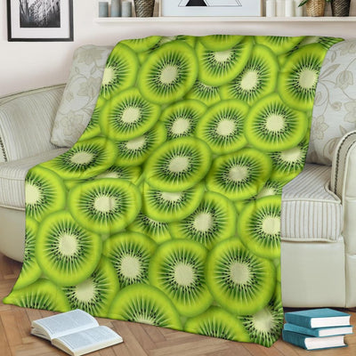 For Who Love Fruit Kiwi Pattern Print Design Fleece Blanket
