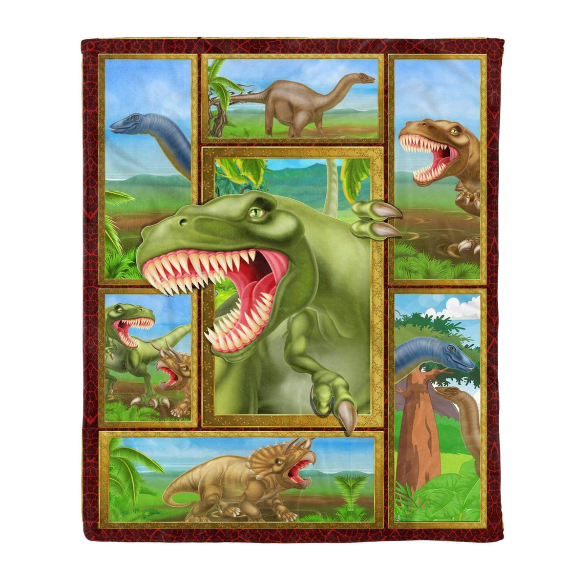 T Rex Roaring Wild Life Fleece Blanket Gift For Men