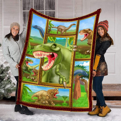 T Rex Roaring Wild Life Fleece Blanket Gift For Men