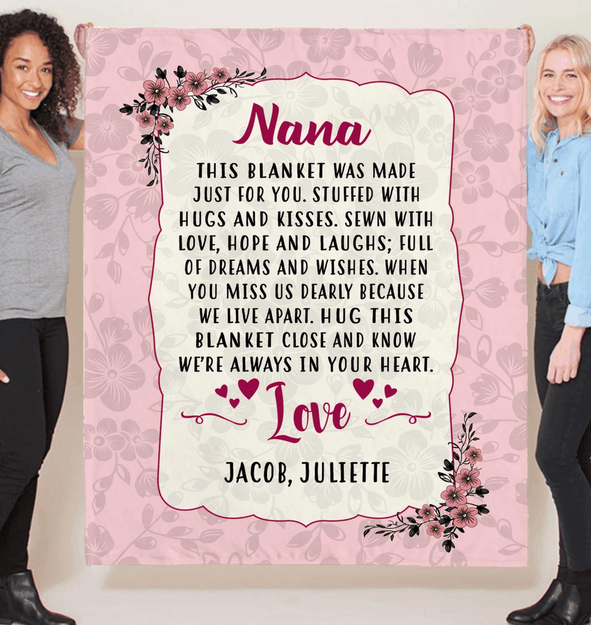 This Blanket Was Made Just For You Name Customized Fleece Blanket
