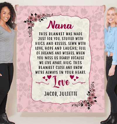This Blanket Was Made Just For You Name Customized Fleece Blanket