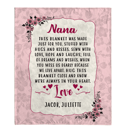 This Blanket Was Made Just For You Name Customized Fleece Blanket